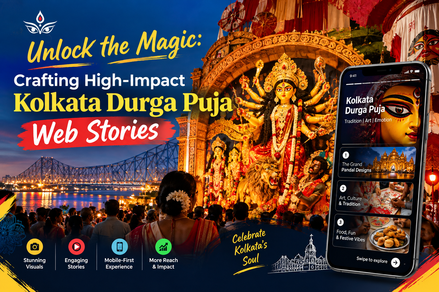 Unlock the Magic: Crafting High-Impact Kolkata Durga Puja Web Stories blog