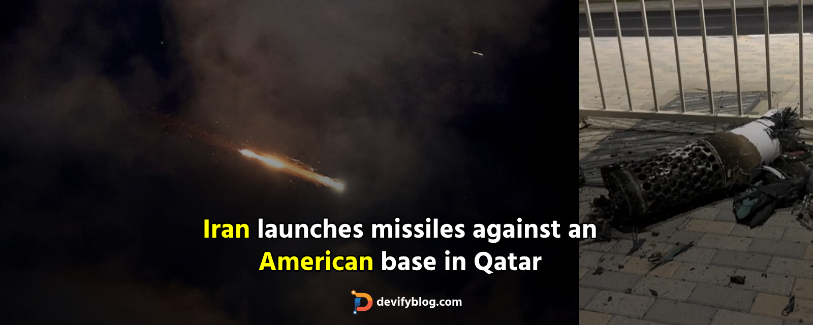 Iran launches missiles against an American base in Qatar
