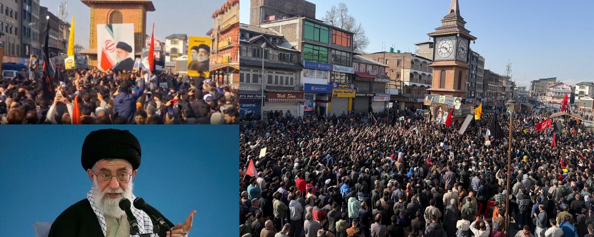 श्रीनगर विरोध: कश्मीरी शिया मुसलमानों ने लाल चौक पर अयातुल्ला खामेनेई के लिए शोक मनाया blog