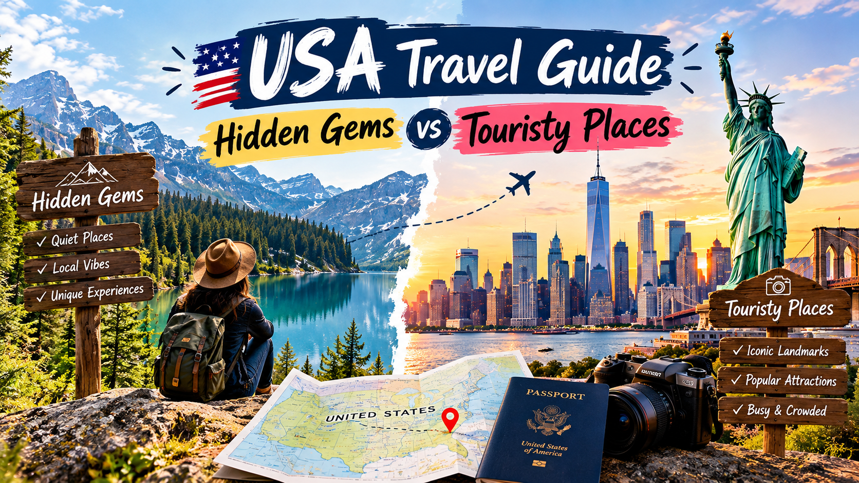 USA Travel Guide: Hidden Gems vs Touristy Places blog