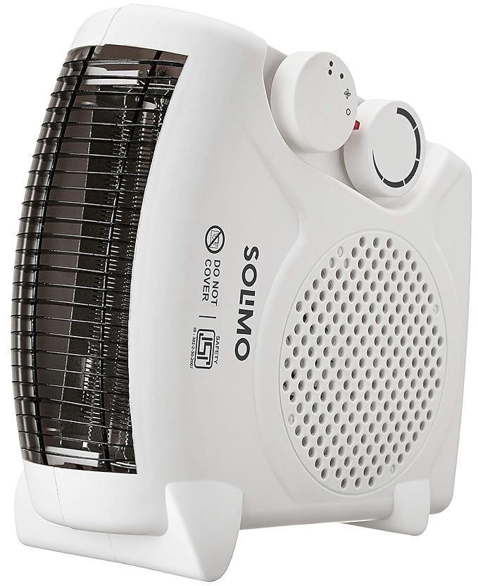 Amazon Brand - Solimo 2000/1000 Watts Room Heater with Adjustable Thermostat